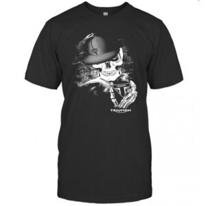 Skeleton Skull Triumph Logo T-Shirt